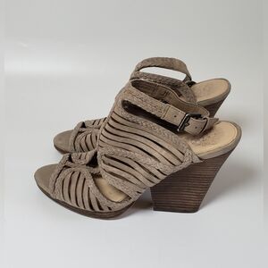 Vince Camuto Janil Strappy Suede Heel Sandal Size 8 M